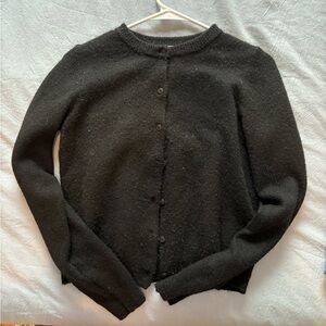 Classic Black Women's Sweater Cardigan